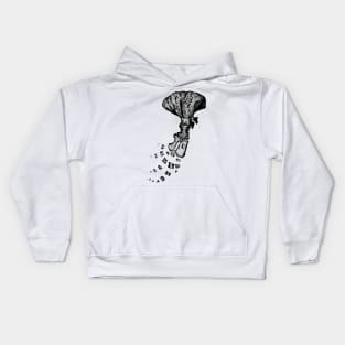 Orca Flipper Bones Kids Hoodie